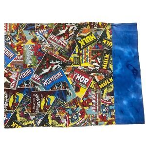 Handmade Marvel Super Hero Vintage Comic Print Standard Size Pillowcase